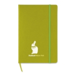 Cadernos personalizados de papel quadriculado cor verde-lima vista principal