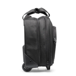 Trolley de poliéster com bolso para laptop Executive 17 cor preto segunda vista