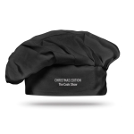 Chapéu de chef publicitário, de algodão cor preto segunda vista principal