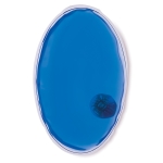 Saco quente para massagem terapêutica em forma oval Calidum cor azul transparente