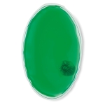 Saco quente para massagem terapêutica em forma oval Calidum cor verde transparente