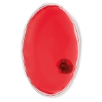 Saco quente para massagem terapêutica em forma oval Calidum cor vermelho transparente