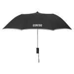 Guarda-chuva dobrável publicitário de 21'' cor preto vista principal