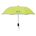 Guarda-chuva dobrável publicitário de 21'' cor verde fluorescente vista principal segunda vista