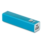 Powerbank personalizado económico de alumínio de 2.200 mAh Alu cor azul