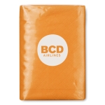 Pacote de lenços personalizados cor cor-de-laranja vista principal
