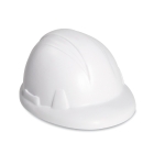 Bola anti-stress com forma de capacete cor branco segunda vista