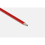 Lápis promocional com régua cor vermelho vista fotografia