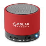 Coluna de som bluetooth circular colorido personalizado Soul cor vermelho segunda vista principal