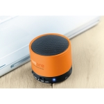 Coluna de som bluetooth circular colorido personalizado Soul cor cor-de-laranja quinta vista conjunto 2