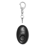 Mini alarme pessoal e porta-chaves cor preto vista principal quarta vista