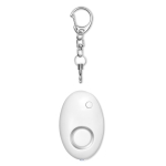 Mini alarme pessoal e porta-chaves cor branco quarta vista
