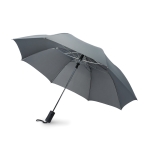 Guarda-chuva corporativo 21'' para empresas cor cinzento terceira vista