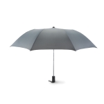 Guarda-chuva corporativo 21'' para empresas cor cinzento quinta vista