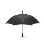 Guarda-chuva anti-vento 23'' cor cor-de-laranja terceira vista principal