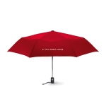 Guarda-chuva personalizado 21'' automático cor vermelho terceira vista principal
