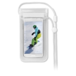 Bolsa impermeável para telemóvel para ecrã táctil Beachtime cor branco transparente terceira vista