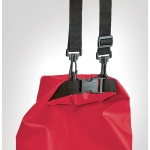 Saco a tiracolo impermeável em PVC com capacidade de 10L Bayside XL cor vermelho quinta vista