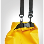 Saco a tiracolo impermeável em PVC com capacidade de 10L Bayside XL cor amarelo sexta vista