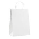 Saco de papel personalizado com logo grande para oferta Paper XL cor branco