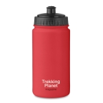 Garrafas personalizadas de plástico baratas 500ml Crossfit cor vermelho vista principal