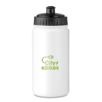 Garrafas personalizadas de plástico baratas 500ml Crossfit cor branco vista principal