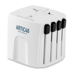 Adaptador universal de viagem para oferecer cor branco vista principal