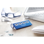 Hub publicitário Usb de 4 portas cor azul vista conjunto principal