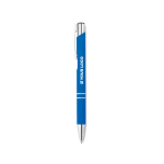 Canetas para empresas de metal com borracha e tinta azul Aster Matt vista principal