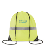 Mochila Roadwork cor verde fluorescente vista principal