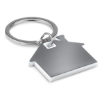 Porta-chaves de merchandising em forma de casa cor branco