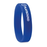 Pulseira de silicone personalizada cor azul vista principal