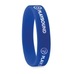 Pulseira de silicone personalizada cor azul segunda vista principal