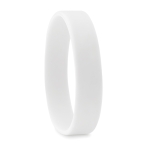 Pulseira de silicone personalizada cor branco