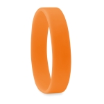 Pulseira de silicone personalizada cor cor-de-laranja