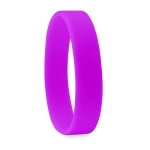 Pulseira de silicone personalizada cor fúcsia