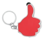 Porta-chaves multifunções em forma de mão cor vermelho