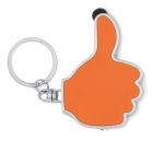 Porta-chaves multifunções em forma de mão cor cor-de-laranja