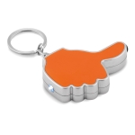 Porta-chaves multifunções em forma de mão cor cor-de-laranja terceira vista