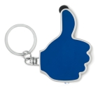 Porta-chaves multifunções em forma de mão cor azul real segunda vista