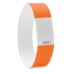 Pulseiras Tyvek personalizadas de 19 mm cor cor-de-laranja terceira vista