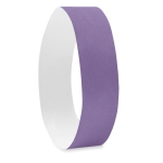 Pulseiras Tyvek personalizadas de 19 mm cor violeta