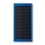 Powerbank solar para brindes de 8.000 mAh Powercard Solarslim cor azul real