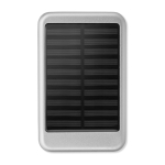 Bateria externa promocional solar 4.000 mAh Powercard Solarcharge cor prateado mate terceira vista