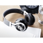 Auriculares over-ear bluetooth 4.2 modernos com logotipo impresso Jazz cor preto segunda vista principal