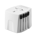 Adaptador de viagem multifuncional para oferecer Skross MUV USB cor branco sétima vista