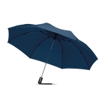 Elegante guarda-chuva dobrável e resistente ao vento ø102 Hurricane cor azul segunda vista