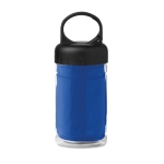 Garrafa publicitária de tritan pequena com toalha 300ml FitStyle cor azul real