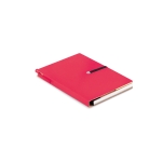 Completo set de caderno promocional A5 cor vermelho segunda vista