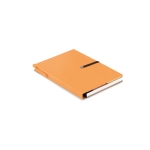 Completo set de caderno promocional A5 cor cor-de-laranja segunda vista